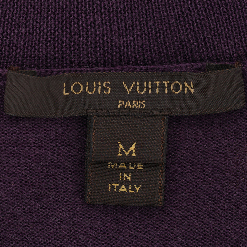 Louis Vuitton Wool Jumper With LV Monogram Buttons. Size M