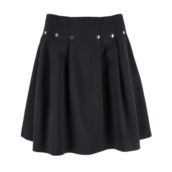 Louis Vuitton 'LV' Logo Rivet Mini Skirt. Size 34FR