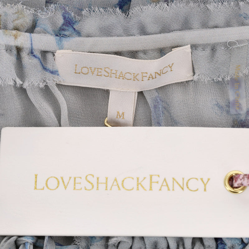 Love Shack Fancy Silk Mini Dress. Size M