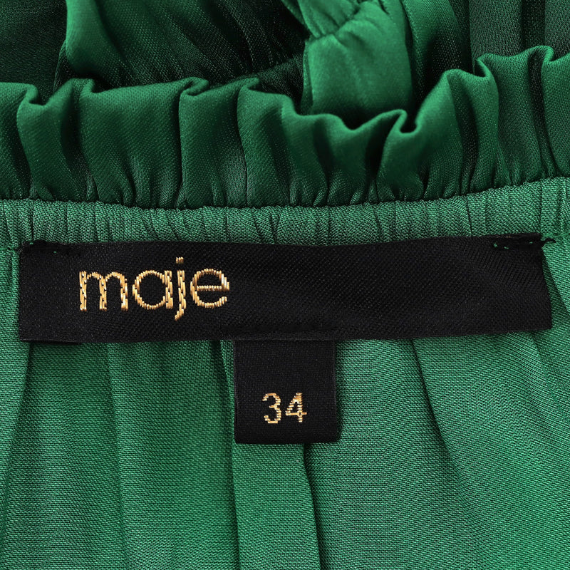 Maje Flowing Satin Midi Dress. Size 34FR