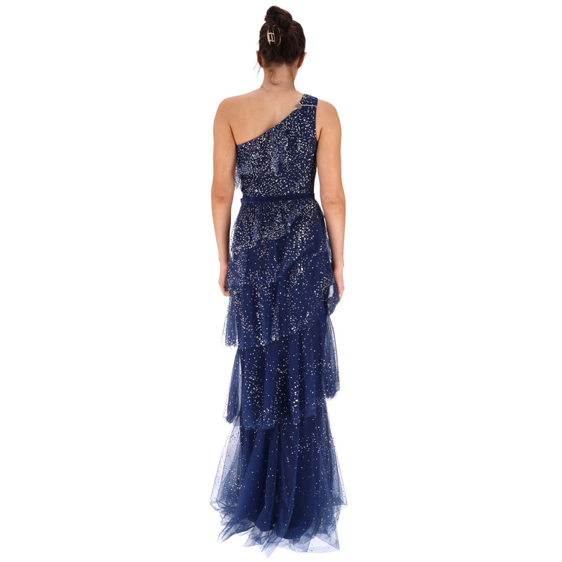 Marchesa Notte Tiered Tulle Gown. Size 2US