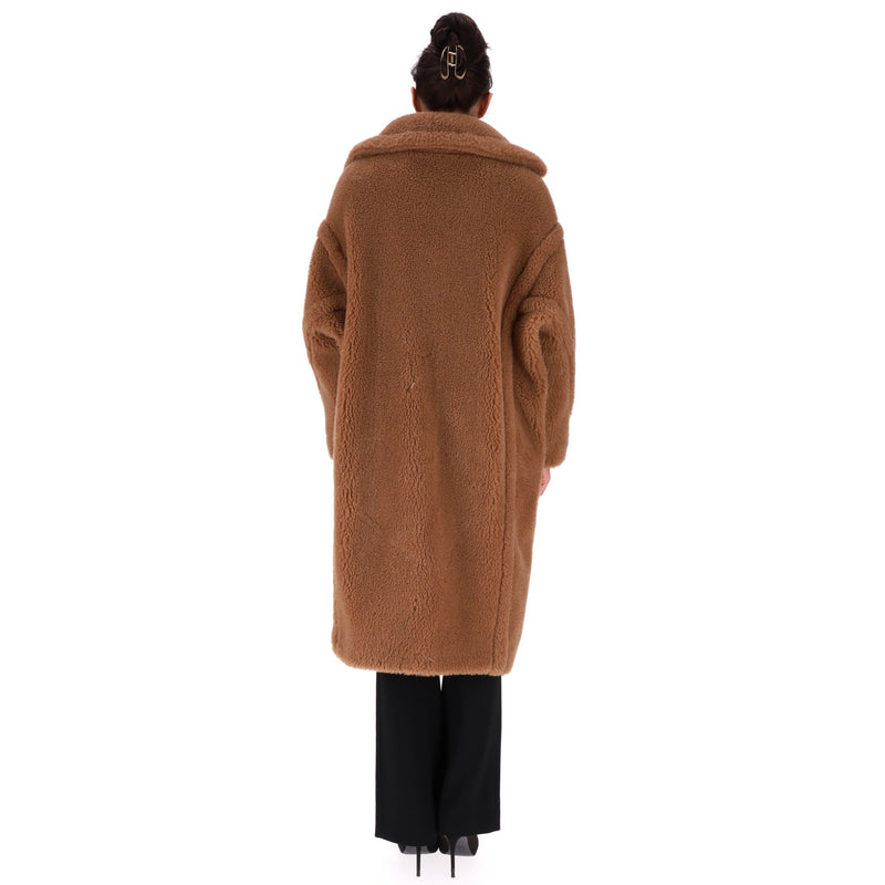 Max Mara Camel Wool  & Silk Teddy Coat. Size S