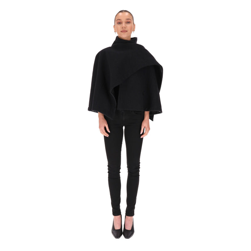 Max Mara Virgin Wool Cape. Size 36FR