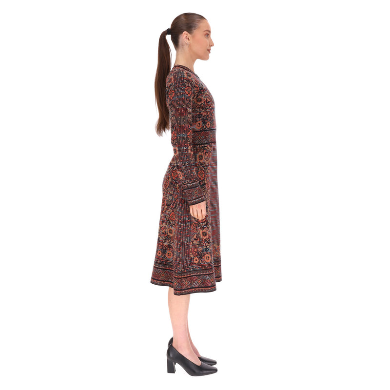 Missoni Patterned Knitted Wool Blend Dress. Size 42IT