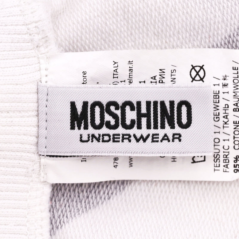 Moschino Cotton Shorts With All-Over Logo Print. Size XXL