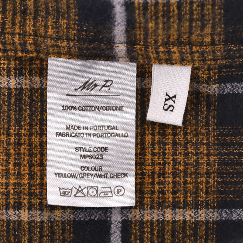 Mr P. Checked Flannel Cotton Shirt. Size XS