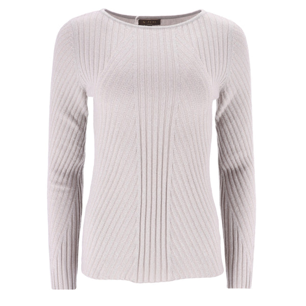 N. Peal Ribbed Cashmere Jumper. Size M