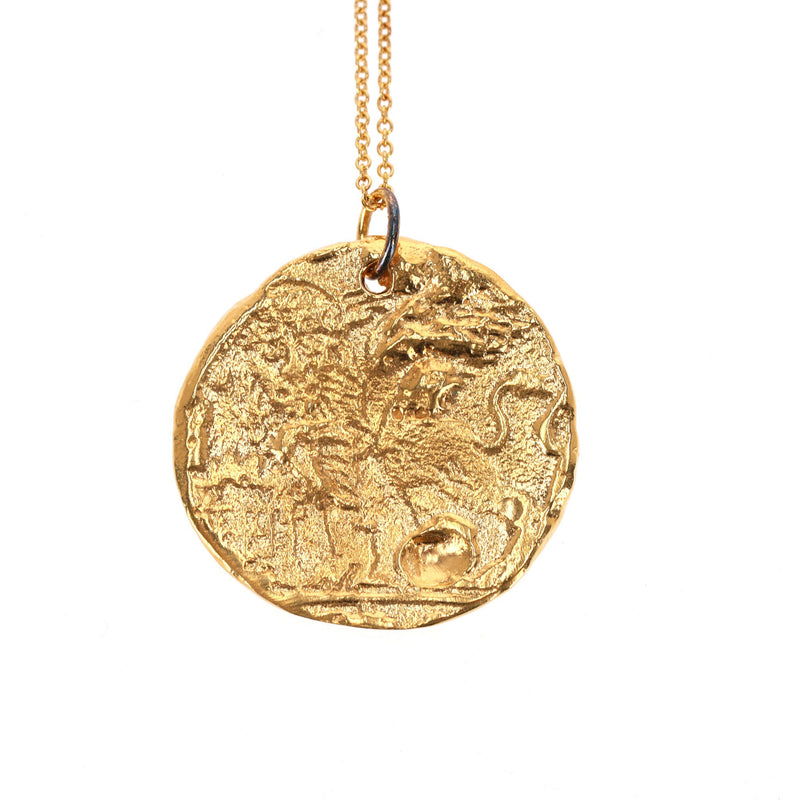 Alighieri Two Medallion Necklaces - The Winged Lion & North Star