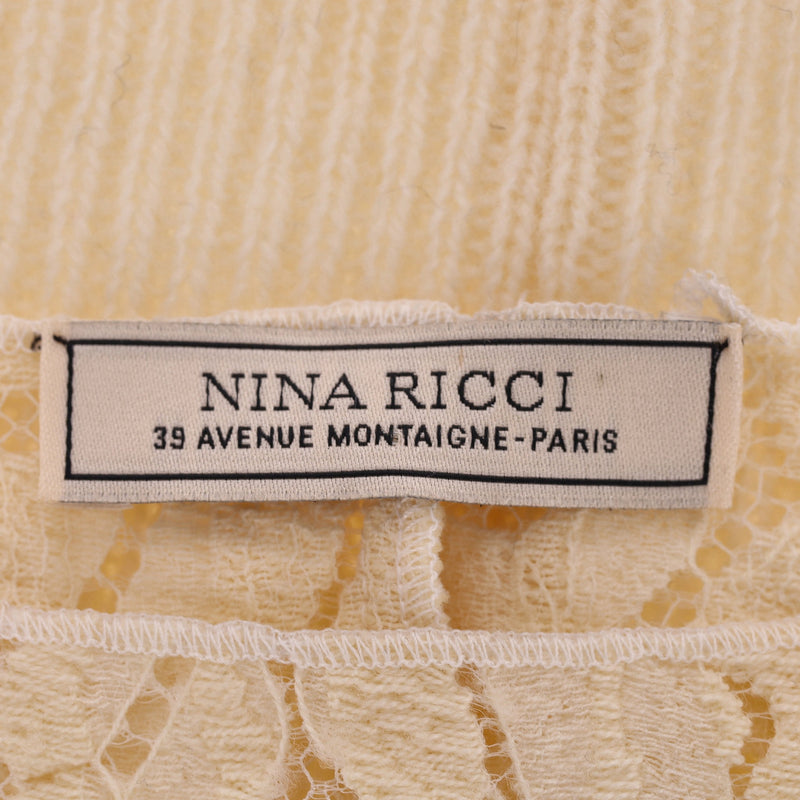 Nina Ricci Silk Lace Top. Size 38FR