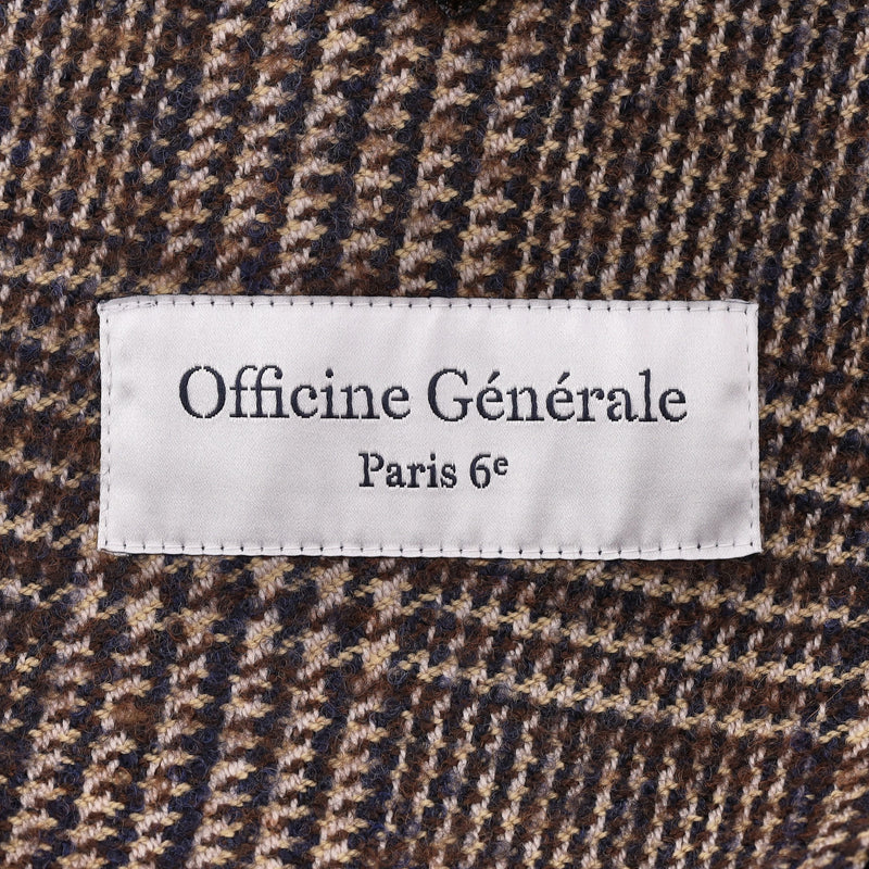 Officine Generale Prince Of Wales Checked Wool Jacket. Size 46FR