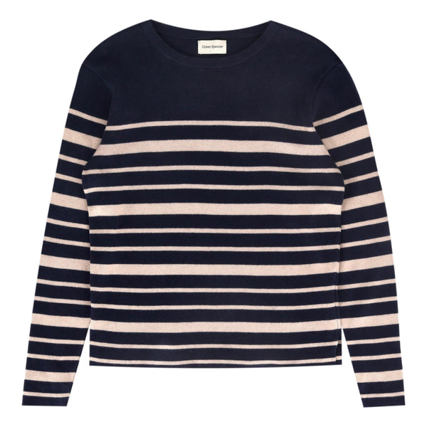 Oliver Spencer Cotton & Wool Blend Striped Jumper. Size S