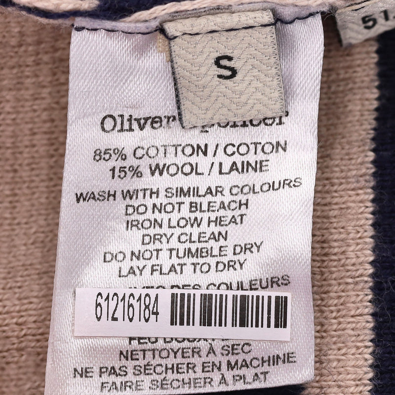 Oliver Spencer Cotton & Wool Blend Striped Jumper. Size S