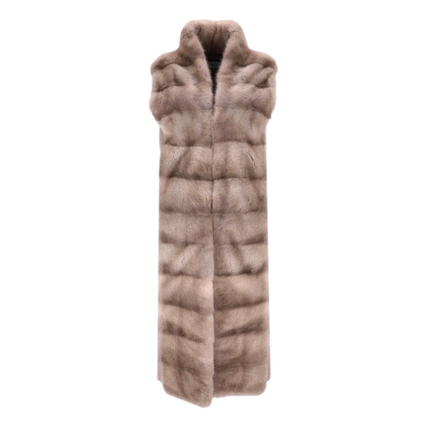 Paulie Mink Fur & Wool Gilet. Size 36FR