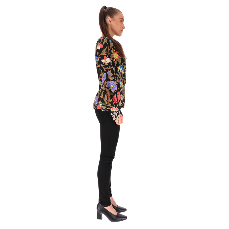 Peter Pilotto Floral Asymmetric Blouse. Size 38FR