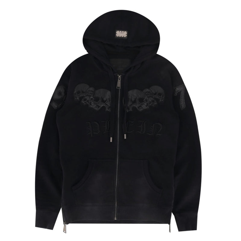 Philipp Plein Skull Detail Hooded Sweatshirt. Size S