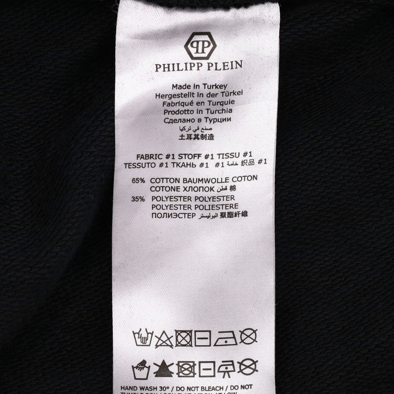 Philipp Plein Crystal Logo Cotton Jogging Pants. Size 3XL