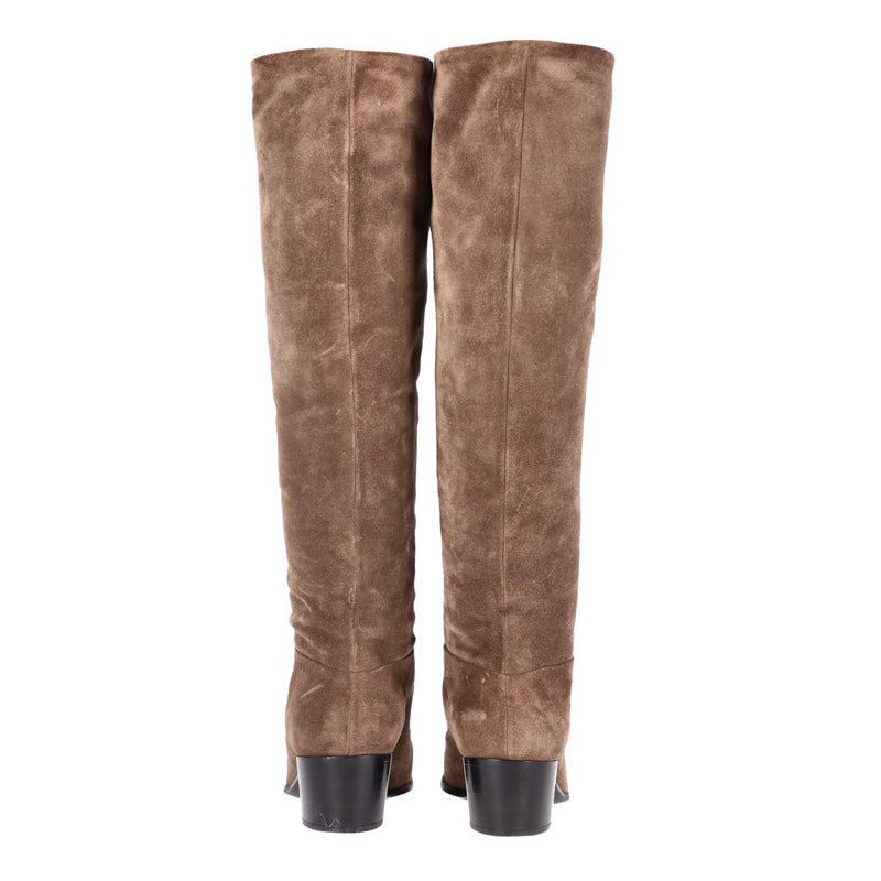 Prada Suede Knee-High Boots. Size 35