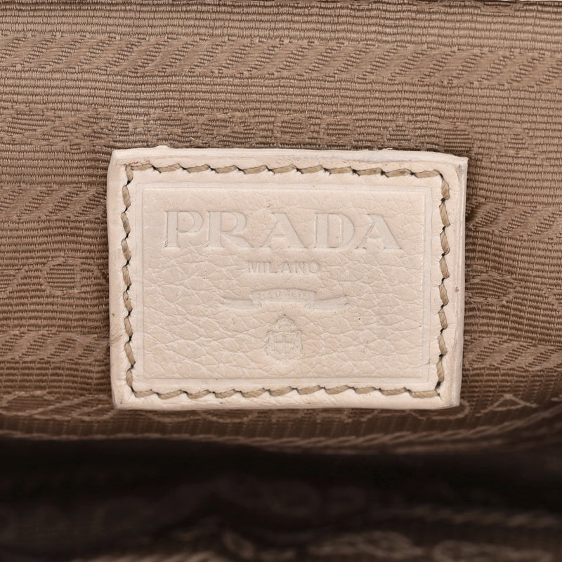 Prada Vintage Jacquard Studded Logo Clutch Bag