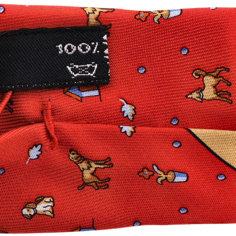 Salvatore Ferragamo Dog Print Silk Tie