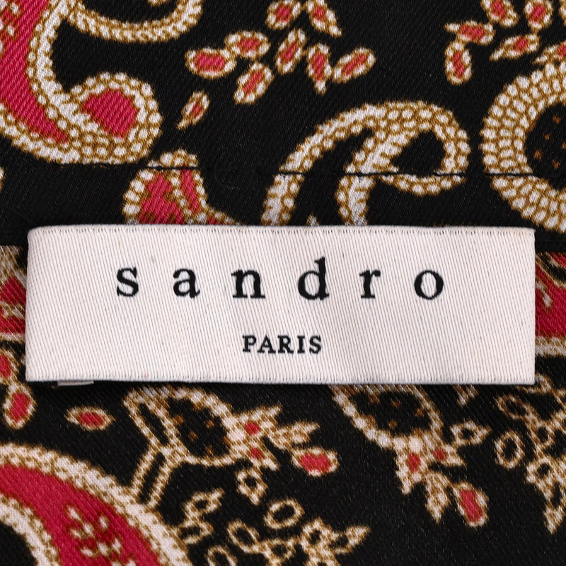 Sandro Paisley Print Twill Shirt. Size 1