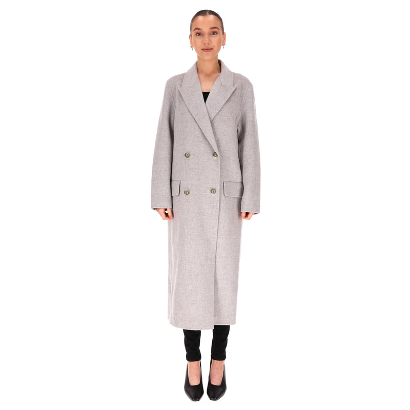 Sandro Double-Breasted Wool Coat. Size 38FR