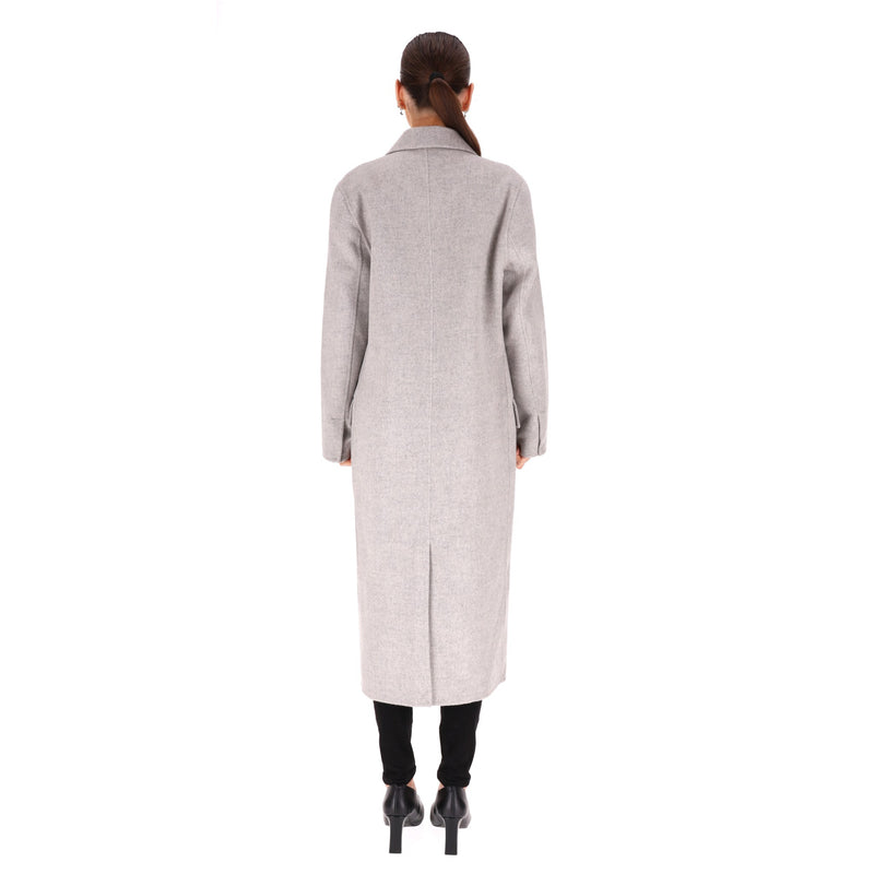 Sandro Double-Breasted Wool Coat. Size 38FR