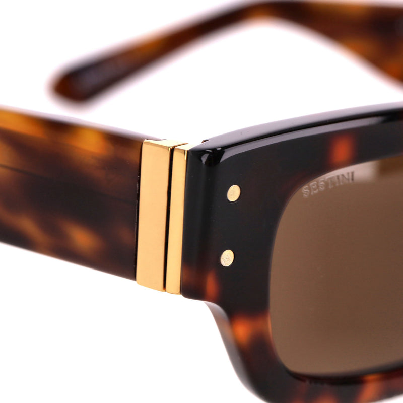 Sestini Tortoiseshell Square Sunglasses