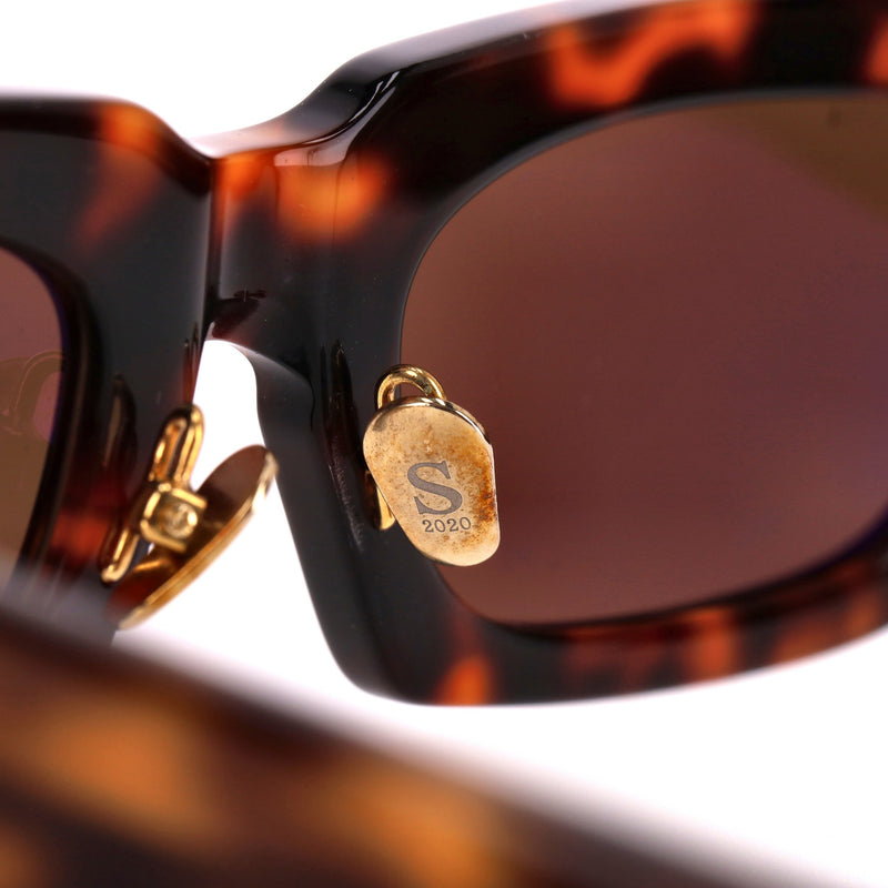 Sestini Tortoiseshell Square Sunglasses