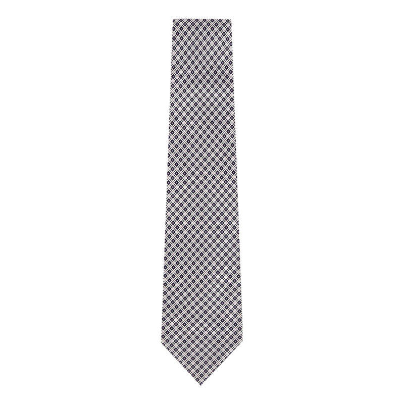 Stefano Ricci Printed Silk Tie With Swarovski Crystals