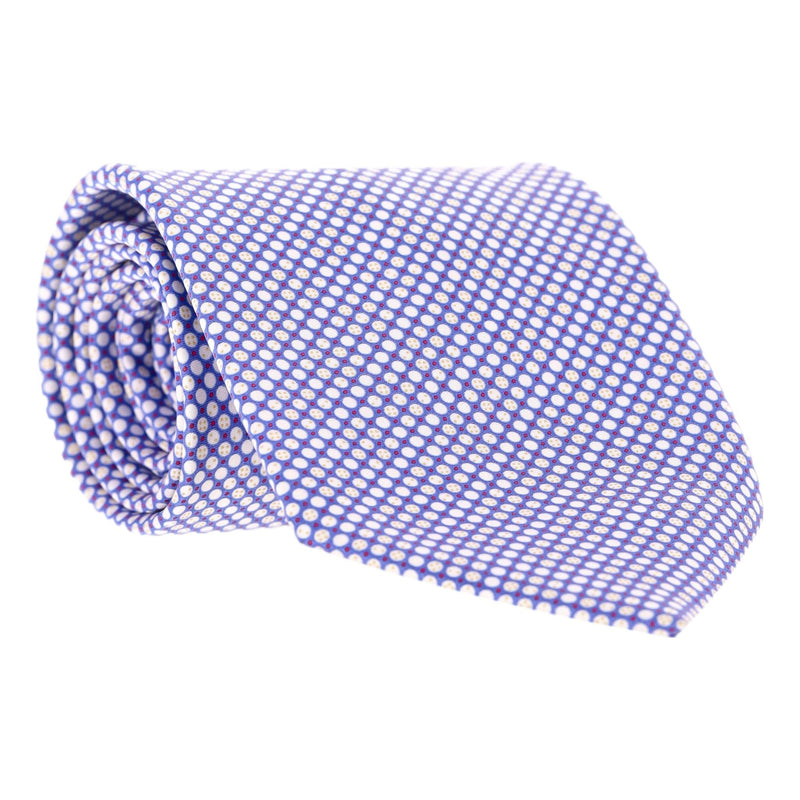 Stefano Ricci Printed Silk Tie With Swarovski Crystals