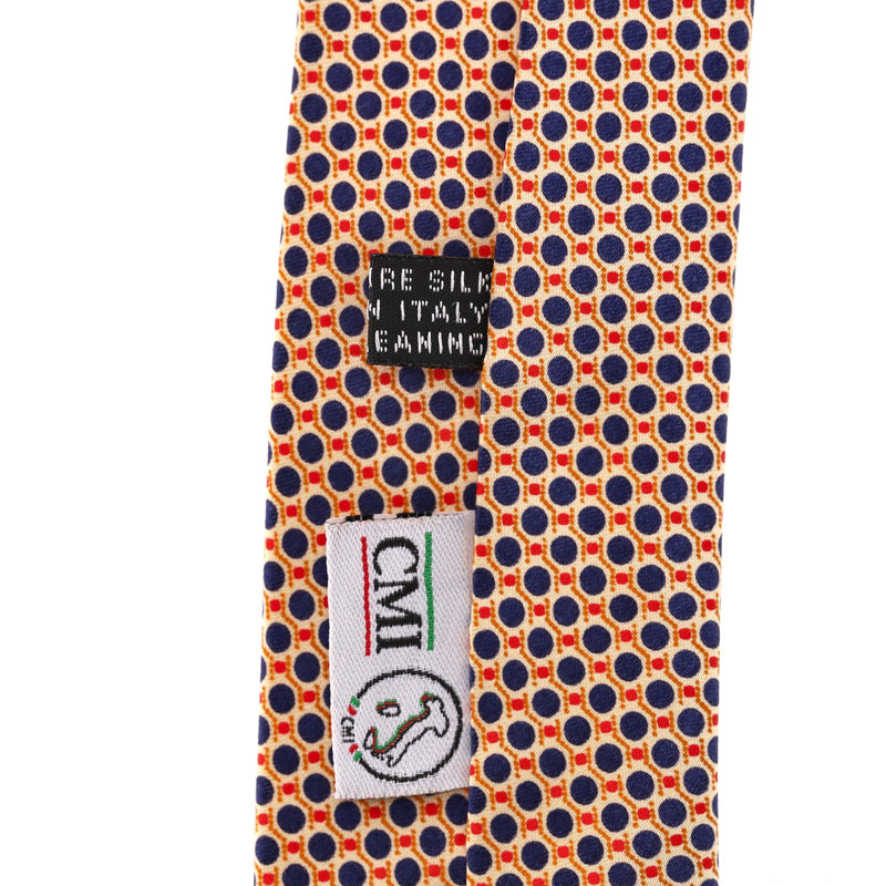 Stefano Ricci Printed Silk Tie With Swarovski Crystals