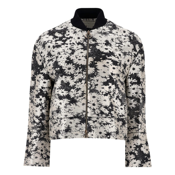 Stella McCartney Floral Jacquard Bomber Jacket. Size 36FR