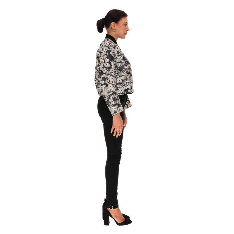 Stella McCartney Floral Jacquard Bomber Jacket. Size 36FR