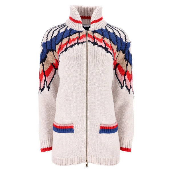 Stella McCartney' All Is Love' Intarsia Virgin Wool Cardigan. Size 40IT