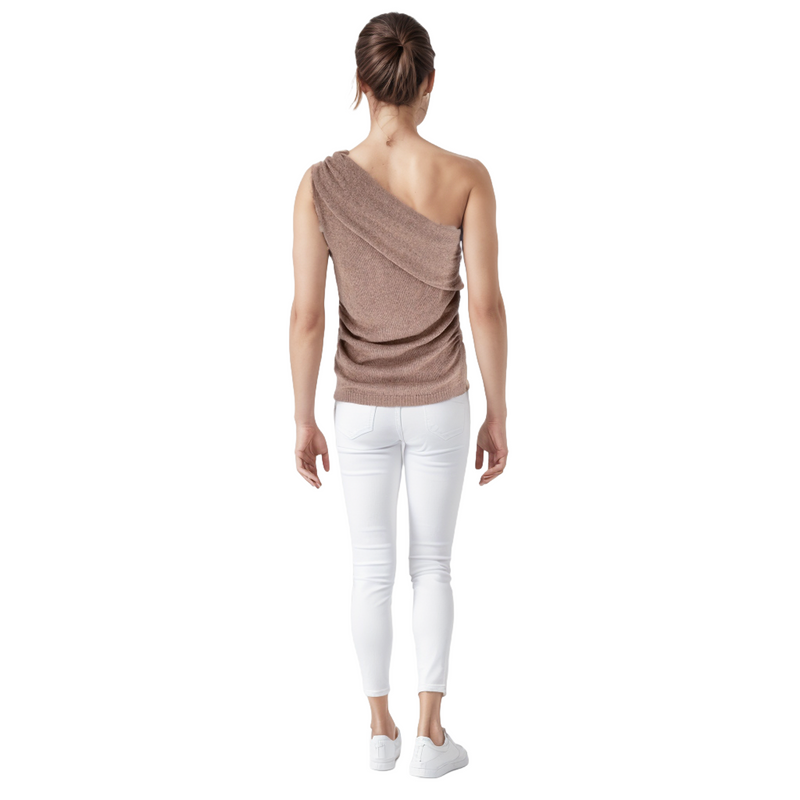 L'Agence One-Shoulder Wool Blend Top. Size XS