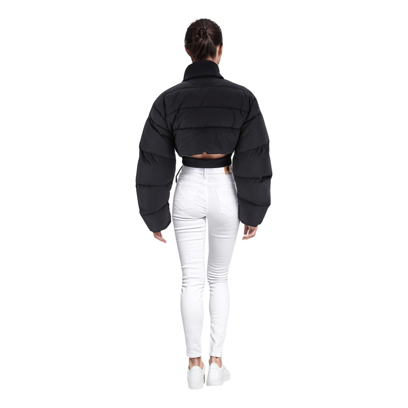 Jacquemus La Montage Cut-Out Detail Cropped Puffer Jacket. Size 40FR