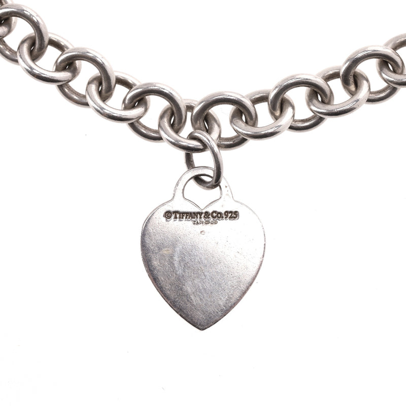 Tiffany & Co. Sterling Silver Heart Pendant Necklace