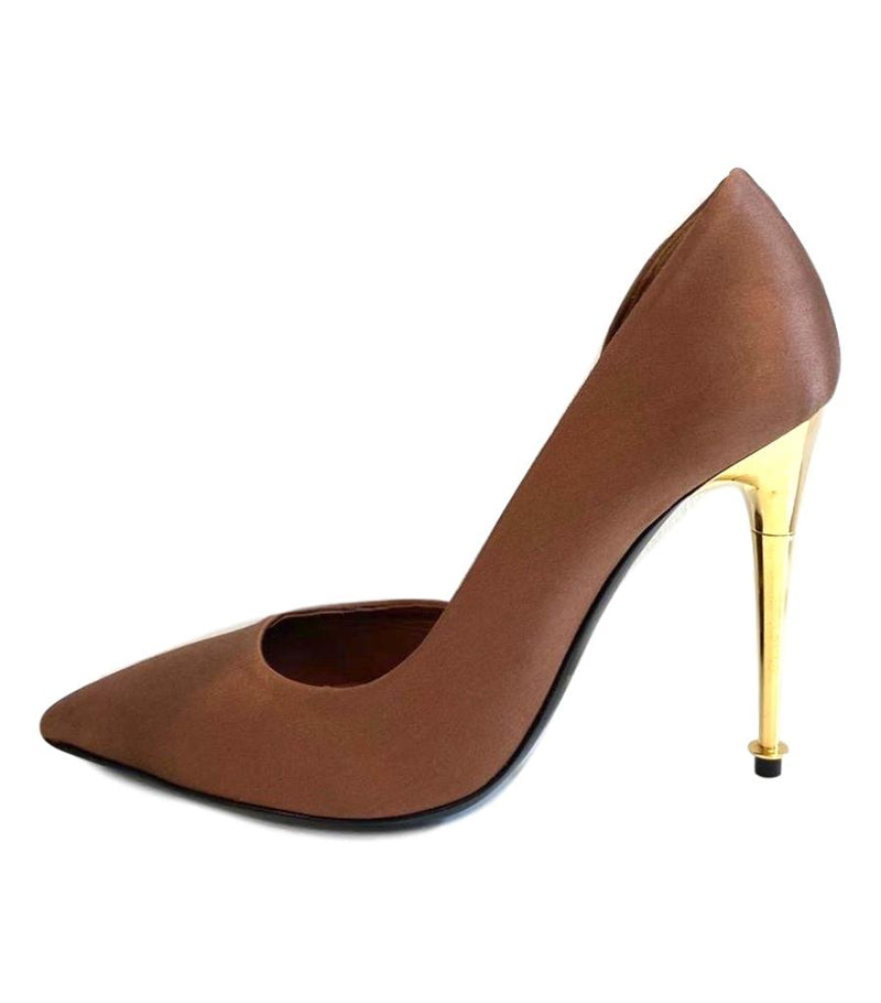 Tom Ford D'Orsay Satin Heels. Size 36