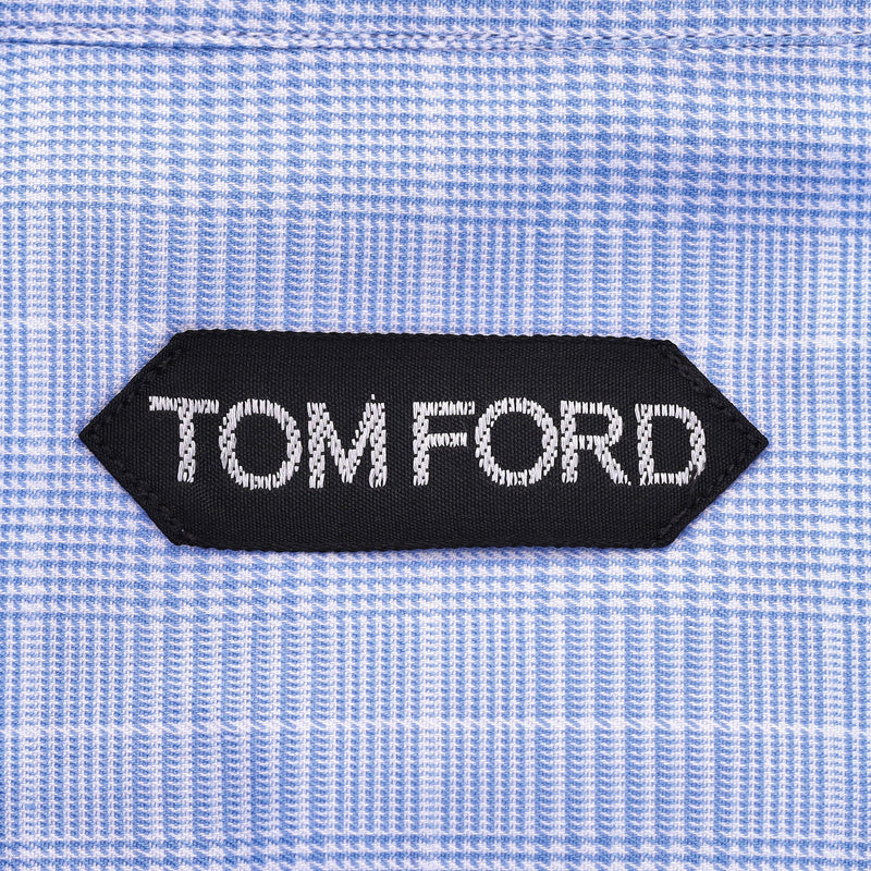 Tom Ford Checked Cotton Shirt. Size 43IT