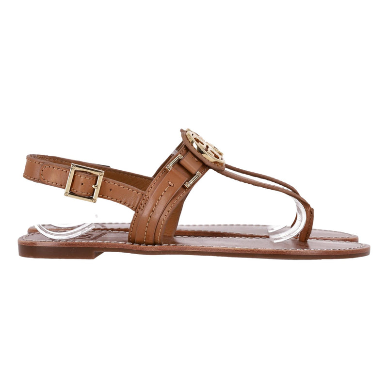 Tory Burch Mini Miller Leather Thong Sandals. Size 37