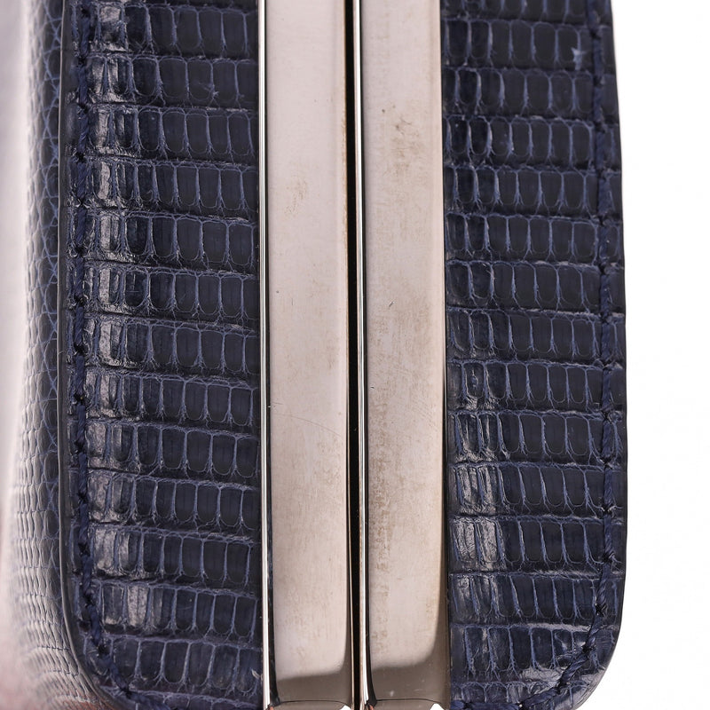 Tyler Ellis Lizard Skin Clutch Bag With Chain Strap