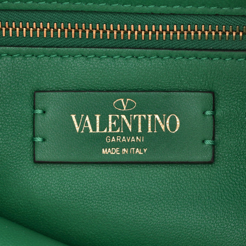 Valentino One Stud Leather Clutch Bag