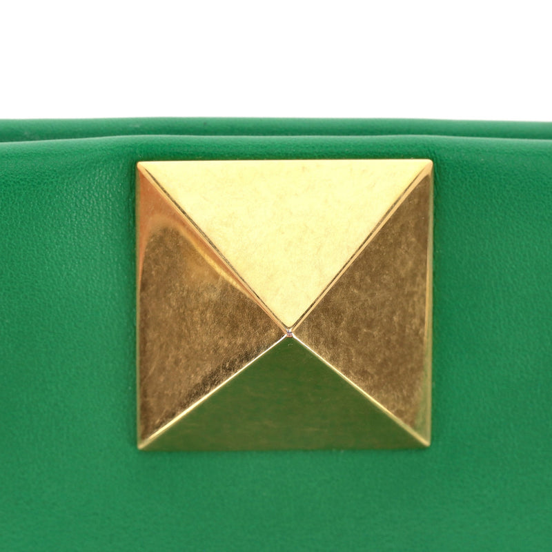 Valentino One Stud Leather Clutch Bag