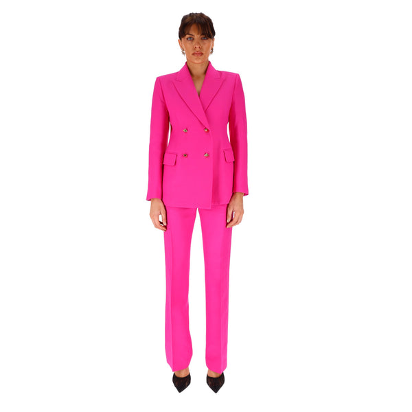 Valentino Rock Stud Blazer & Matching Woo/Silk Trouser Suit. Size Small