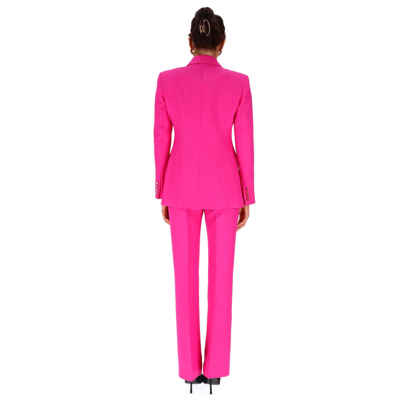 Valentino Rock Stud Blazer & Matching Woo/Silk Trouser Suit. Size Small