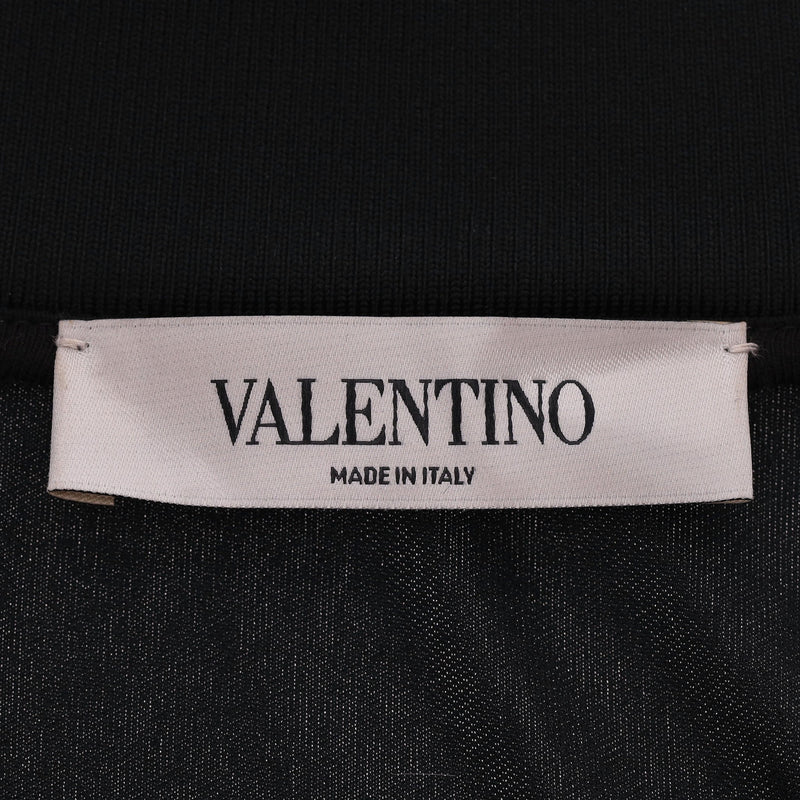 Valentino Pleated Logo Dress. Size S