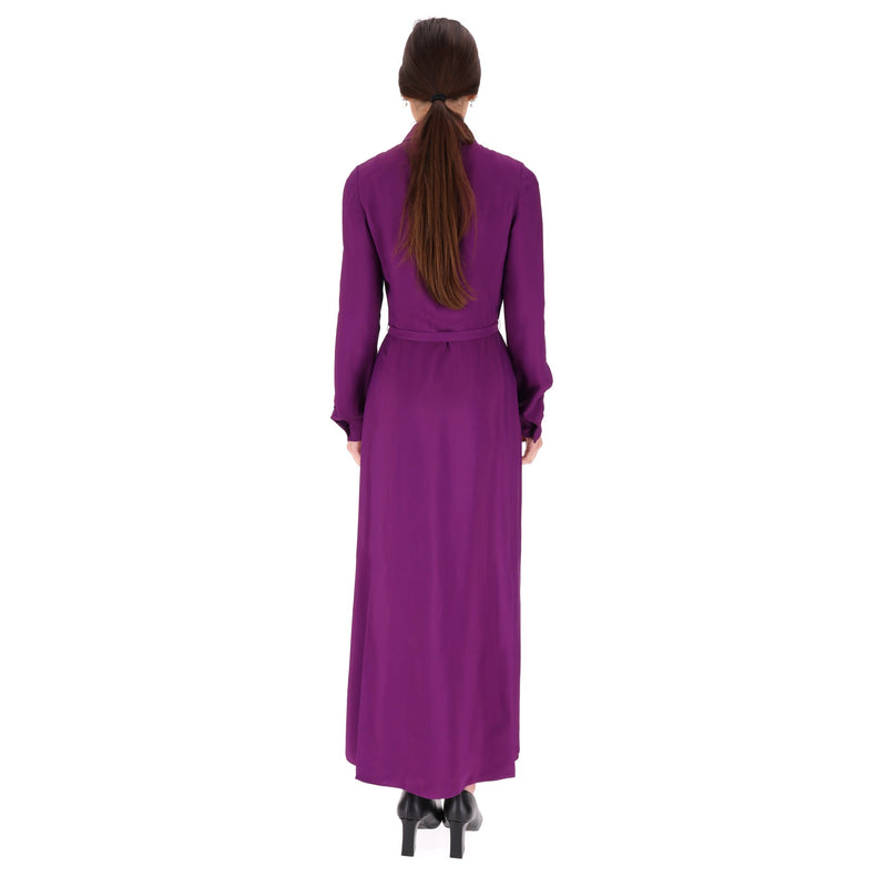 Valentino Belted Crepe Maxi Dress.Size 38IT