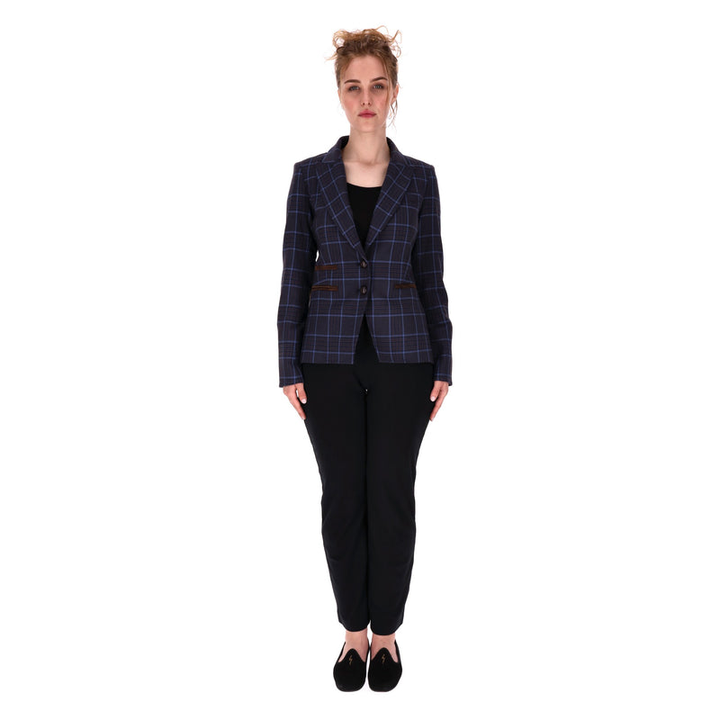 Veronica Beard Wool Blend Plain Check Jacket. Size 2US