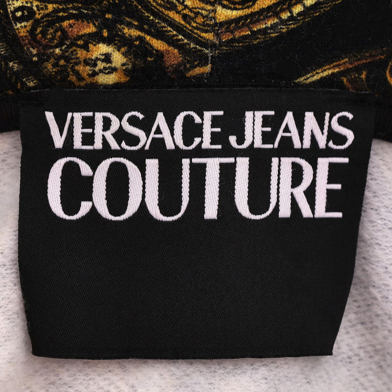 Versace Jeans Couture Baroque Logo Print Cotton Hoodie. Size XXL