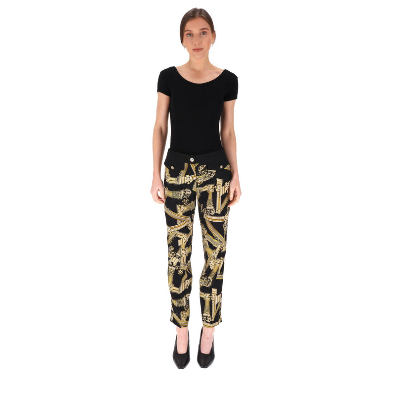 Versace Jeans Greek Architecture Printed Trousers.Size 42IT